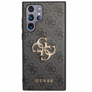 Guess GUHCS23L4GMGGR S23 Ultra S918 hall/hall hardcase 4G Big Metal Logo