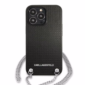 Karl Lagerfeld Monogram Plaque Чехол для iPhone 13 Pro / 13 6.1" - чёрный