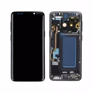 LCD Display Compatible With Samsung G960 S9 with Frame / Midnight Black / HQ