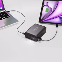 Powerbank SBS 20000mAh 65W PD AFC USB-C USB-A sülearvutile, tahvelarvutile, nutitelefonile - must