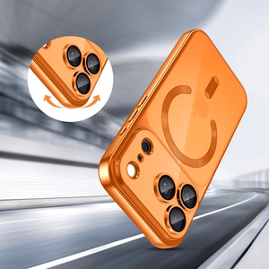 Tech-Protect MagFlex MagSafe ümbris iPhone 17 Pro jaoks - läbipaistev oranž