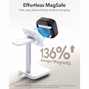 ESR Pulse Halolock MagSafe ümbris AirPods 4 jaoks, must
