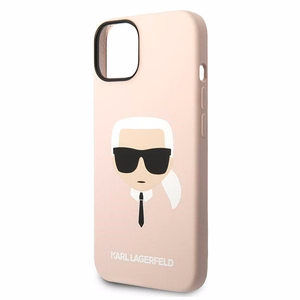 Karl Lagerfeld KLHCP14MSLKHLP iPhone 14 Plus 6.7 "hardcase roosa / roosa Silicone Karl's Head