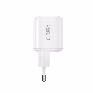 Tech-Protect NCA100W-GaN 3 pesaga 100 W PD 3.2/QC 3.0 seinatoiteadapter – valge