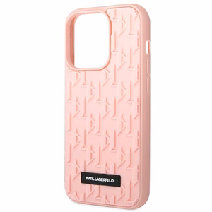 Karl Lagerfeld KLHCP14LRUPKLPP iPhone 14 Pro 6,1" kõvakott różowy/pink 3D Monogram