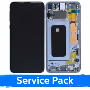 LCD Ekraan ühilduv Samsung G970 S10e raamiga / Prism Blue / (Service Pack)