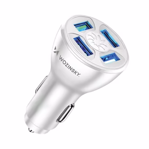 Wozinsky WCCAW 50W 4x USB-A QC car Laadija - valge