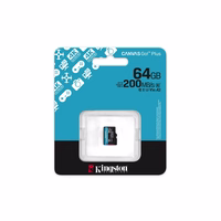 Kingston memory card 64GB microSDXC Canvas Go Plus Gen4 200MB/s A2 U3 V30