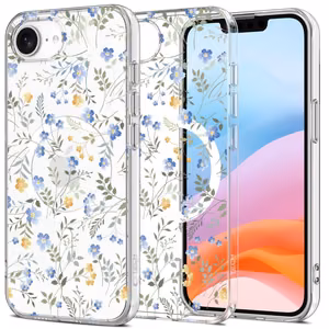 Tech-Protect FlexAir MagSafe iPhone 16e Ümbris - Daisies with Leaves