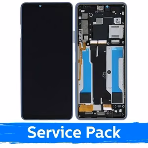 LCD ekraan ühilduv Sony Xperia 10 III sinine originaal (Service Pack)