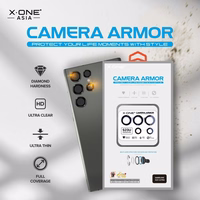 X-ONE Sapphire Camera Armor - jaoks Samsung Galaxy S23/S23 Plus - hõbedane