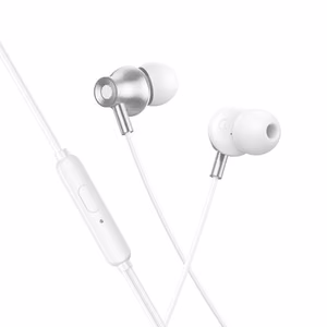 Juhtmega mikrofoniga kõrvaklapid, Jack 3,5 mm, Hoco M119, hõbedased