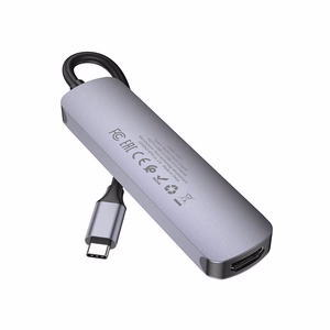 Adapter Hoco HB27 Type-C Multi-Function Converter HDMI+USB3.0+USB2.0*2+PD hall