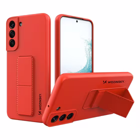 Wozinsky Kickstand Case silikoonist ümbris koos statiiviga Samsung Galaxy S22+ punane
