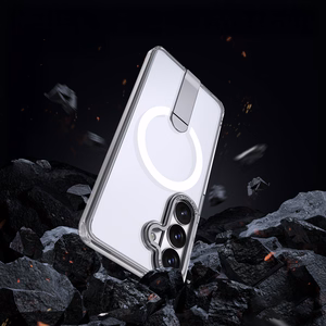 Чехол Hybrid Armor X для Samsung Galaxy A36 / A37 с подставкой, совместим с MagSafe — прозрачный
