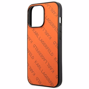 Karl Lagerfeld Perforated Allover iPhone 13 Pro Max 6.7" Ümbris - oranž