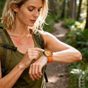 Tech-Protect Nylon Strap for Huawei Watch Fit 3 / 4 / 4 Pro / 5 / 5 Pro - Orange