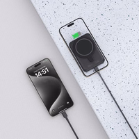 Tech-Protect LifeMag PB10 Powerbank MagSafe 5000mAh 15W USB-C portiga - must + USB-C kaabel