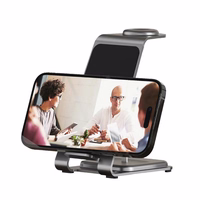 Juhtmevaba laadija Forcell F-Energy 3in1 Simply Charge aluminium compatible with Apple Watch and Samsung Watch hall