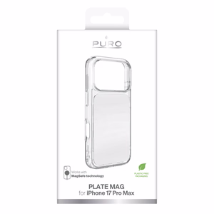 Puro Plate Mag чехол iPhone 17 Pro Max совместим с MagSafe - белый