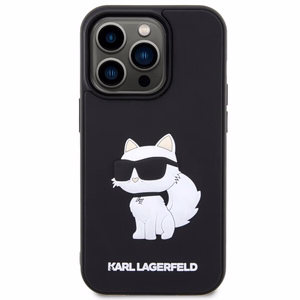 Karl Lagerfeld KLHCP14L3DRKHNK iPhone 14 Pro 6.1" must/must hardcase Rubber Choupette 3D