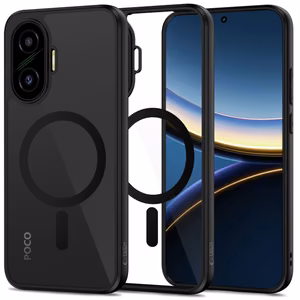 Tech-Protect MagMat MagSafe Ümbris jaoks Xiaomi Poco F7 5G - Must and Läbipaistev