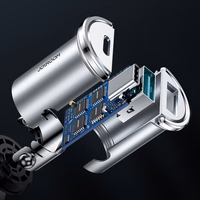 Autolaadija Joyroom "C-A45" Hall (1xUSB / 1xUSB-C / 20W)