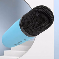 Blavec kantav Bluetooth kõlar WS-07 Karaoke Party 5W 2 mikrofoniga sinine