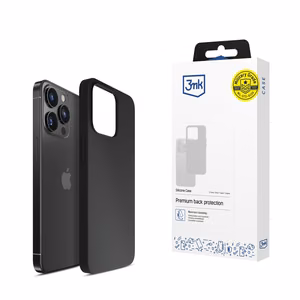 3mk Silicone Ümbris jaoks iPhone 16 Pro Max - must