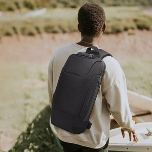 Wozinsky Premium Single Shoulder Anti-Theft City Backpack koos Organizer and USB - must