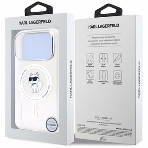 Karl Lagerfeld IML Choupette MagSafe Ümbris jaoks iPhone 17 Pro Max - Läbipaistev