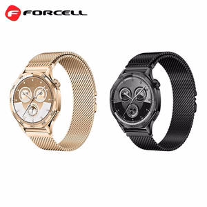 Strap to Samsung Galaxy Watch Forcell F-Design FS10 magnetic steel 20 mm golden