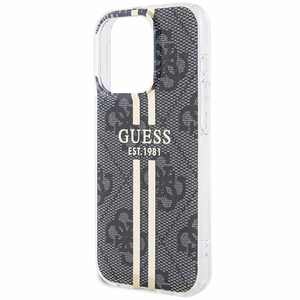GUESS ümbris jaoks IPHONE 15 Pro GUHCP15LH4PSEGK (4G kuldne Stripe) must