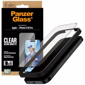 PanzerGlass Ultra-Wide Fit EasyAligner Karastatud klaas jaoks iPhone 17 / 16 Pro