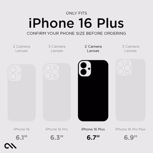 Case-Mate Tough D3O läbipaistev MagSafe'i toega ümbris iPhone 16 Plusile