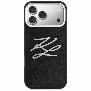 Karl Lagerfeld IML Glitter KL Diamond Logo Ümbris for iPhone 17 Pro Max - must