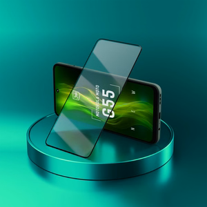 Tempered glass 3mk HardGlass Max Lite Black for Motorola Moto G55 5G