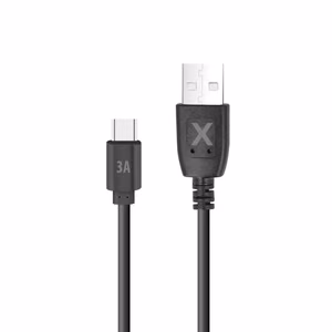 Maxlife cable USB - USB-C 0,5 m 3A black