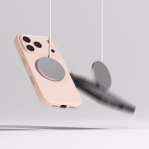 Ringke Silicone Magnetic MagSafe Ümbris jaoks iPhone 17 Pro - Roosa