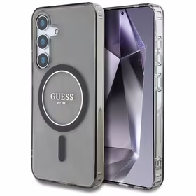 GUESS ümbris jaoks SAMSUNG S25 GUHMS25SHFGEREK (Magnetic IML Glitter Circle) must