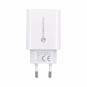 Phone laadija Forcell F-Energy USB C QC4.0 PD 3A 20W + kaabel USB C to Lightning TFK-TC-20WPD valge