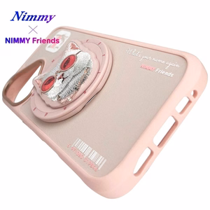 Nimmy Glasses Cool Cat MagSafe Ümbris jaoks iPhone 16 - Roosa