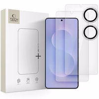 Karastatud klaas Tech-Protect Glass Set+ 3-pack jaoks Samsung Galaxy S25 Edge - läbipaistev