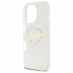 Guess IML Heart Ümbris jaoks iPhone 16 Pro - läbipaistev