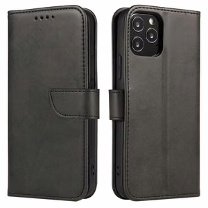 Magnet Case elegantne ümbris ümbris kate klapiga ja stendi funktsiooniga OnePlus Ace must