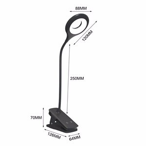 Mini Wozinsky Juhtmevaba LED Reading Lamp koos Klamber + USB-C Kaabel - must