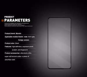 Mocolo 2.5D Full Glue Glass karastatud ekraanikaitseklaas seadmele Xiaomi Redmi Note 11 Pro / Note 11 Pro+
