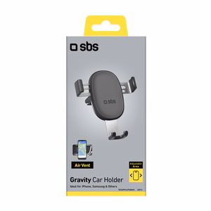 SBS TESUPPCLIPGRAVK smartphone hoidja jaoks air vent, gravity - must