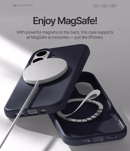 Ümbris Mercury Pure Magsafe Silicon Ümbris Apple iPhone 17 dark sinine
