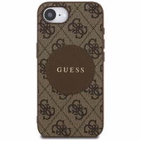 Guess 4G Circle Classic Logo MagSafe ümbris jaoks iPhone 16e - brown